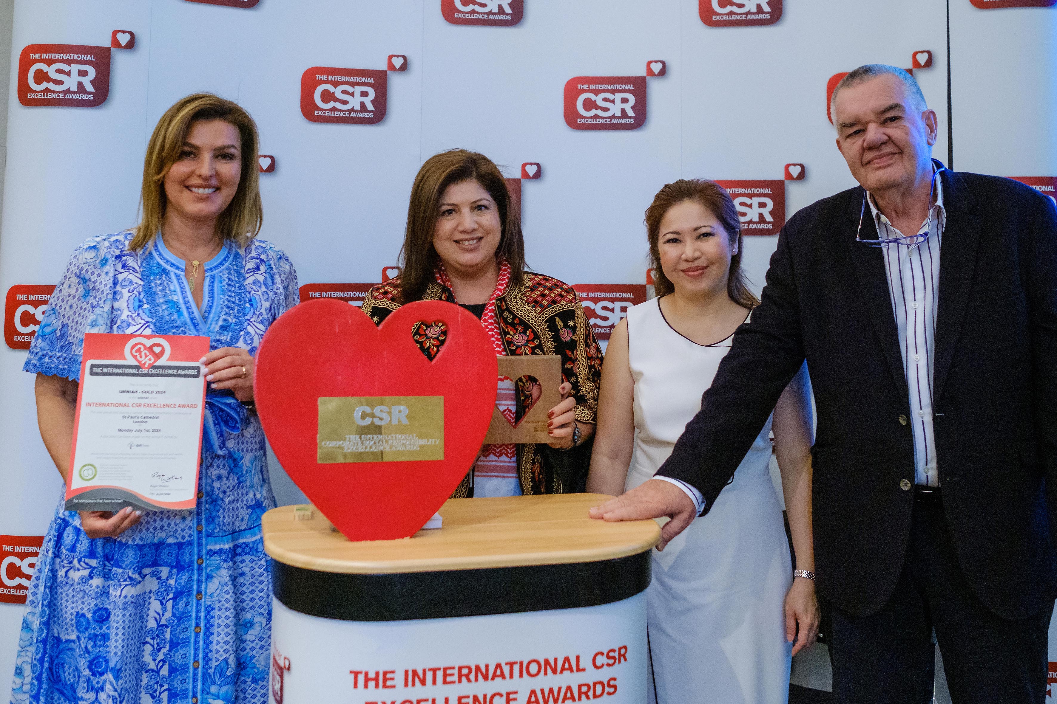 Umniah’s Forsa Initiative Receives Gold-Level Award at the International CSR Excellence Awards
